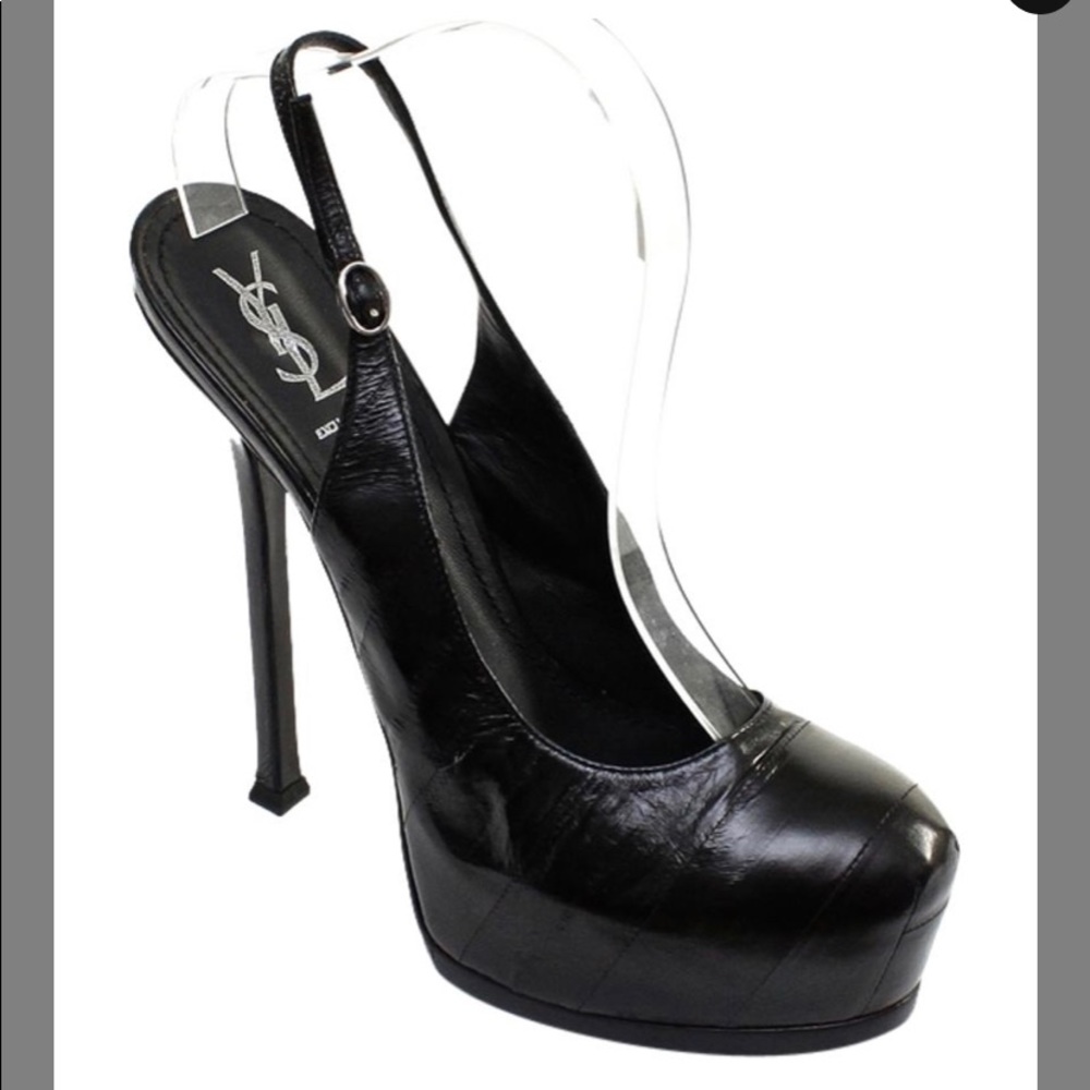 🆕🆙YSL Tribtoo 105 Slingback Pumps Saks Exclusive